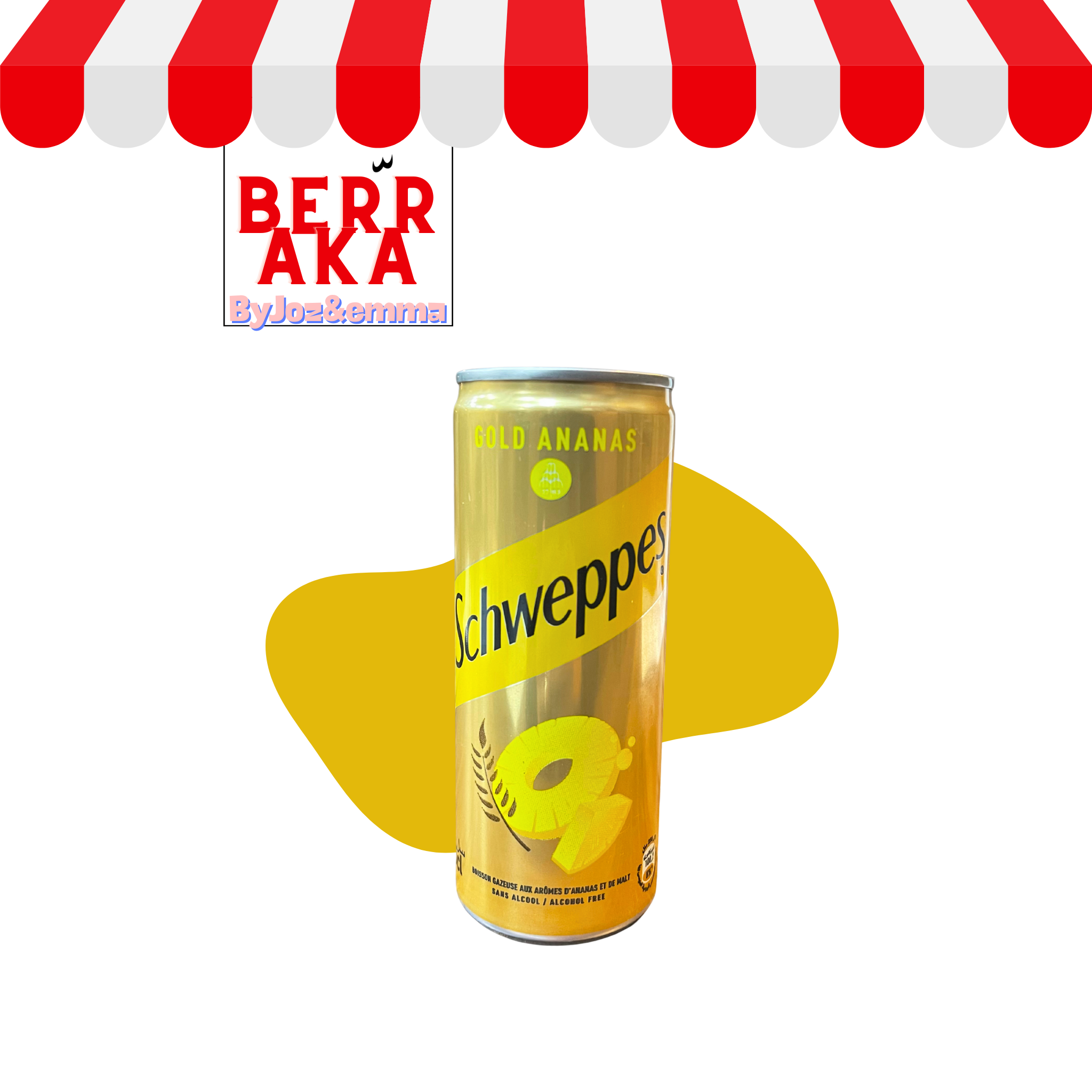 Schweppes Ananas canette - en précommande l’envoi le 03 février