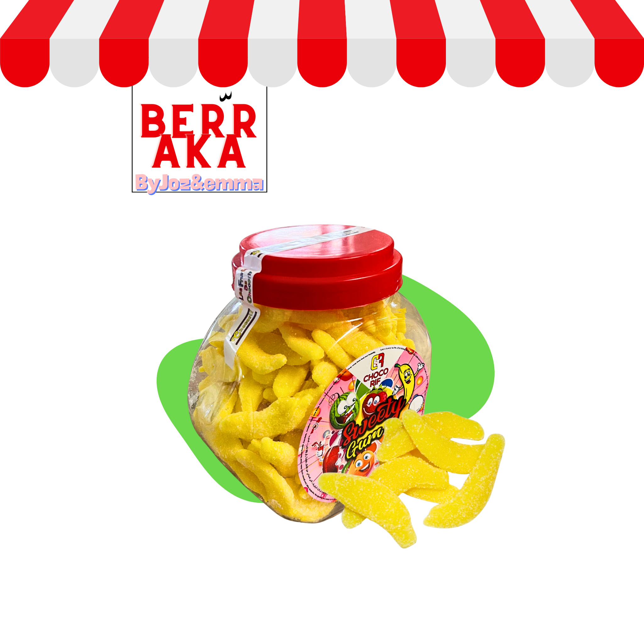 10x Bonbon Banane marocain Halal
