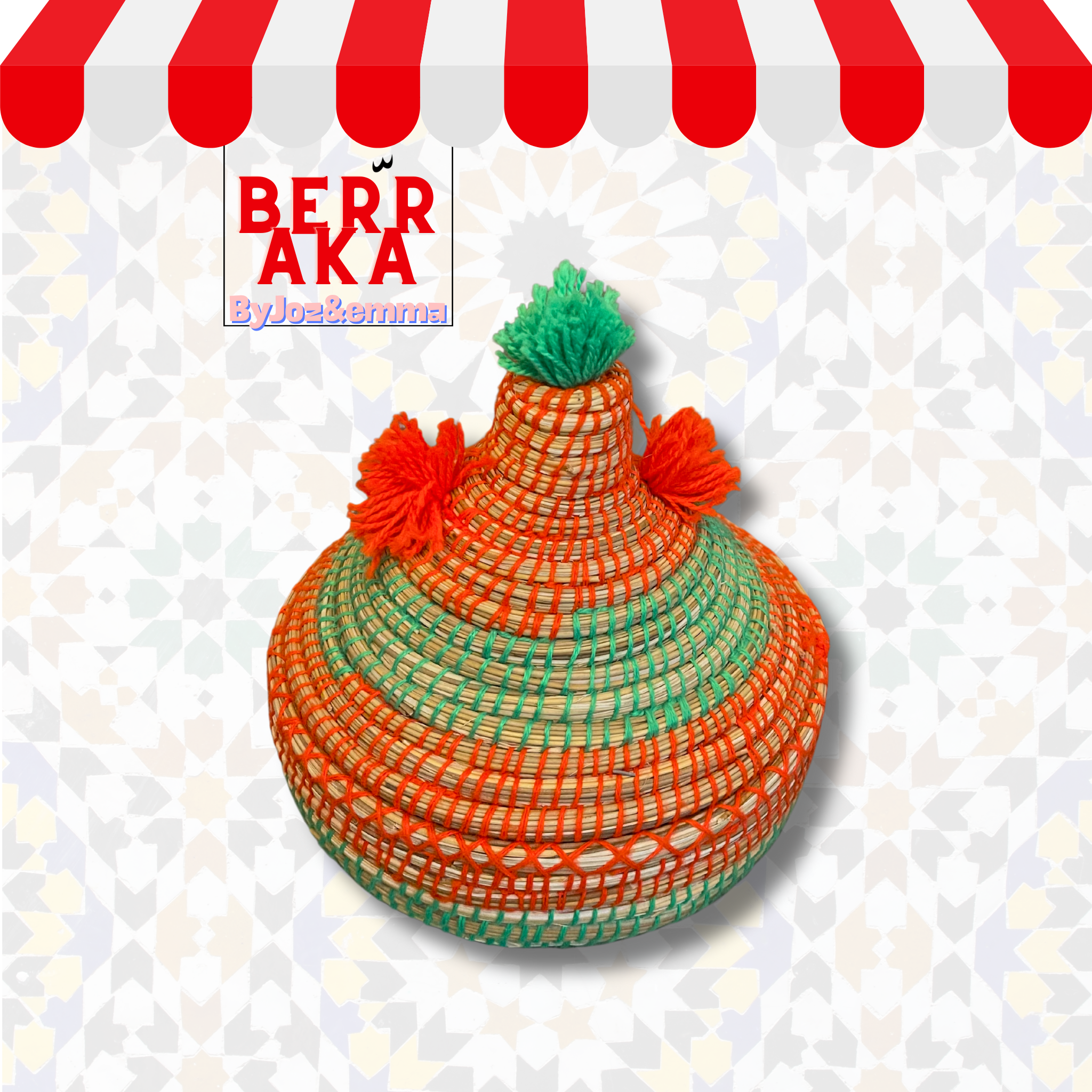 Grand Panier Traditionnel Tajine Marocain