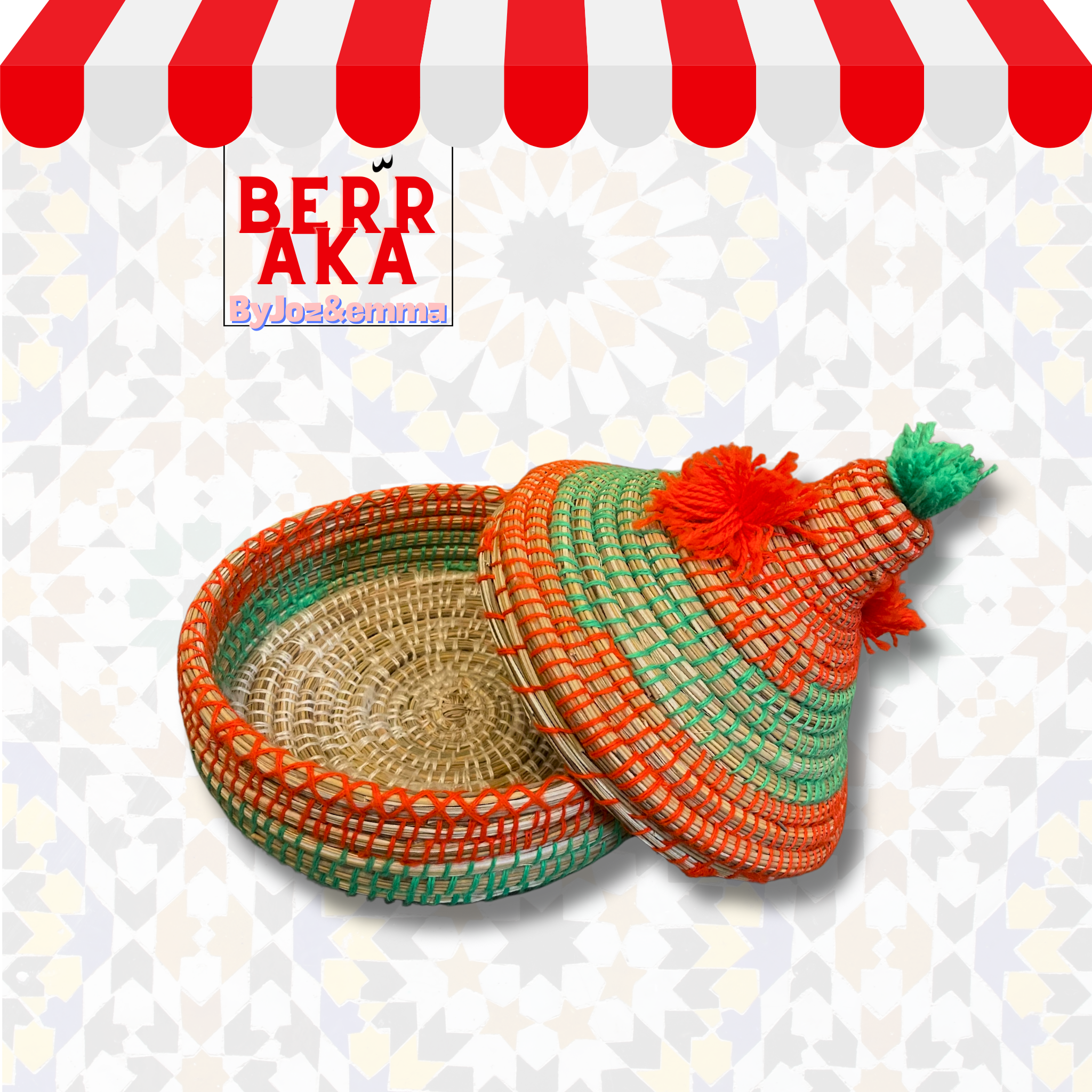 Grand Panier Traditionnel Tajine Marocain