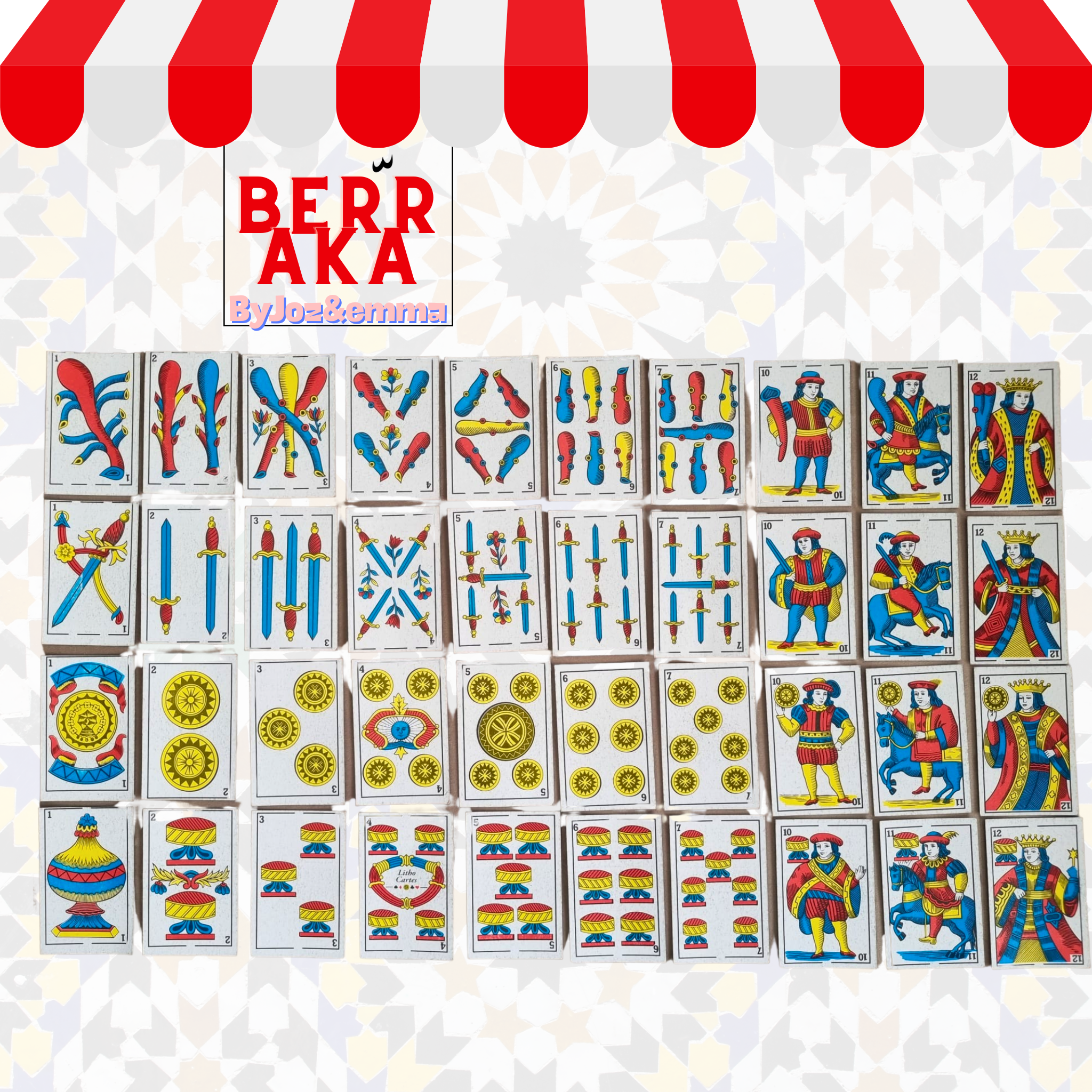 Jeu de cartes marocain – L’Incontournable du Bled
