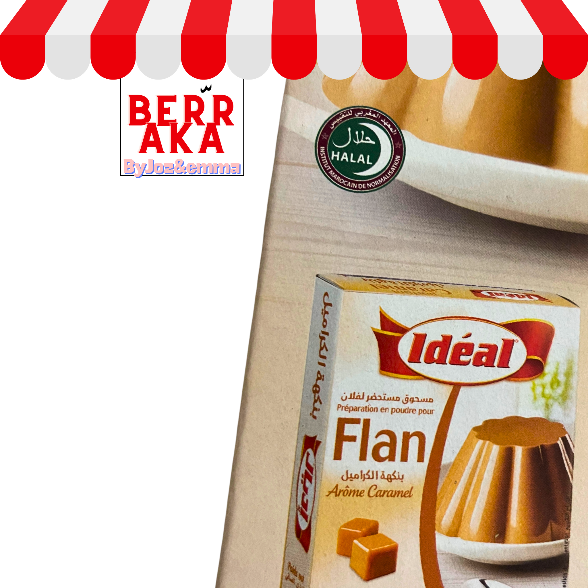 idéal flan caramel maroc halal