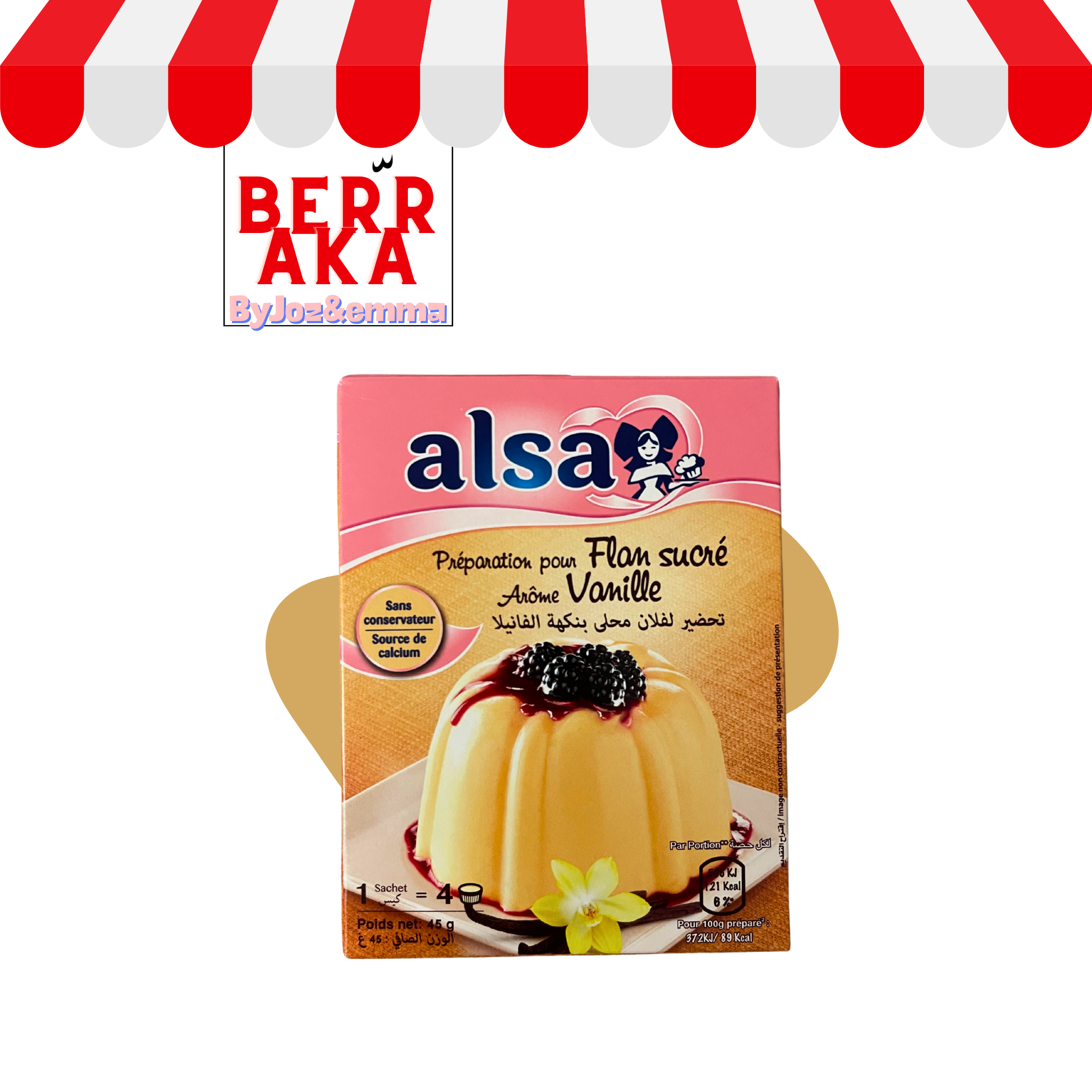 flan vanille alsa marocain