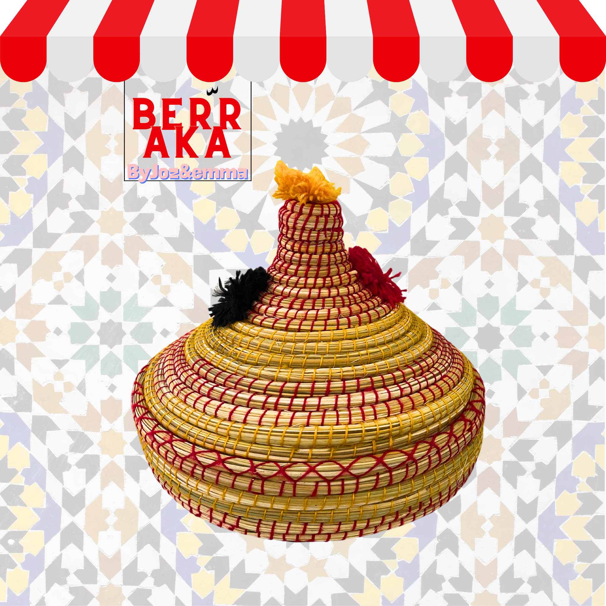 Grand Panier Traditionnel Tajine Marocain