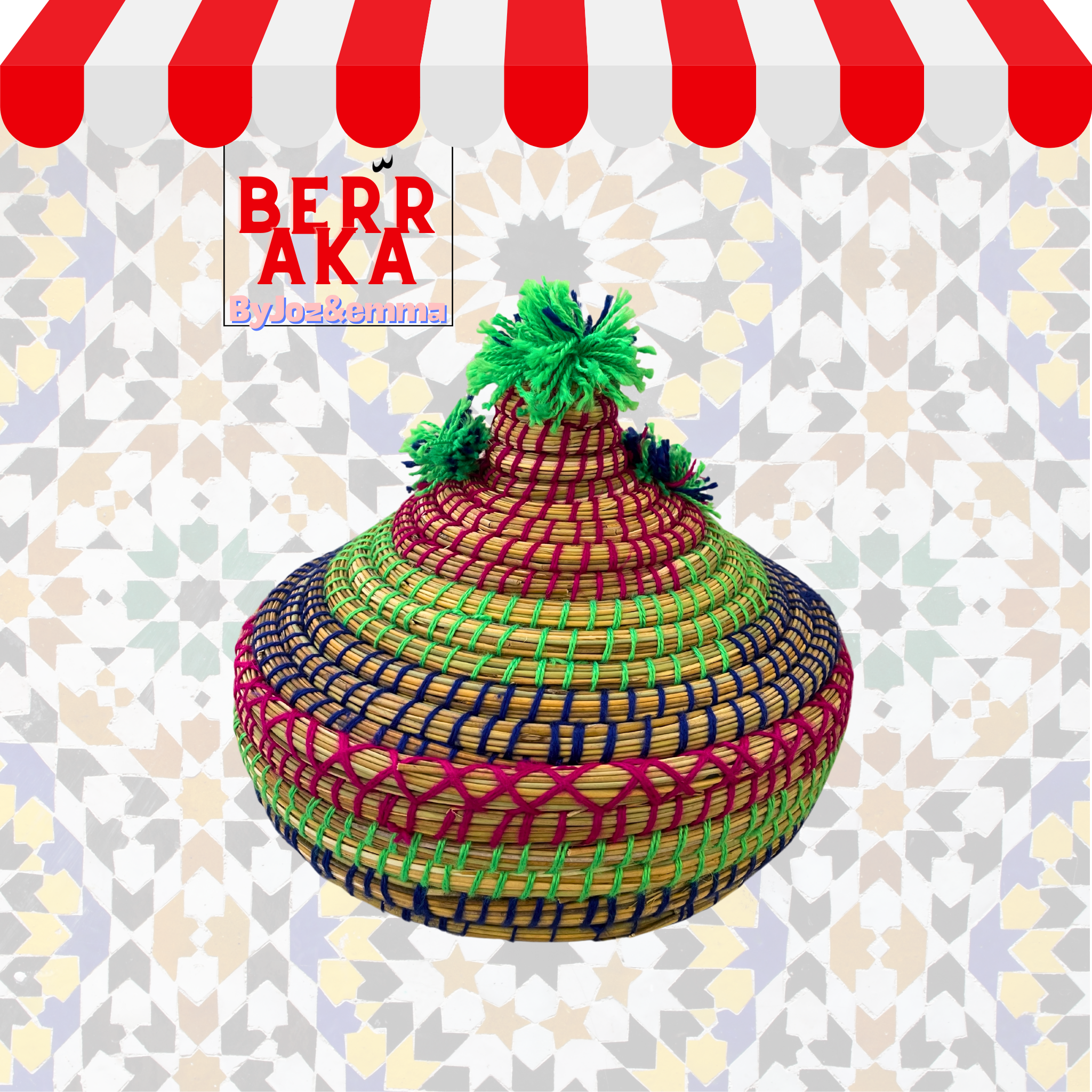 Grand Panier Traditionnel Tajine Marocain
