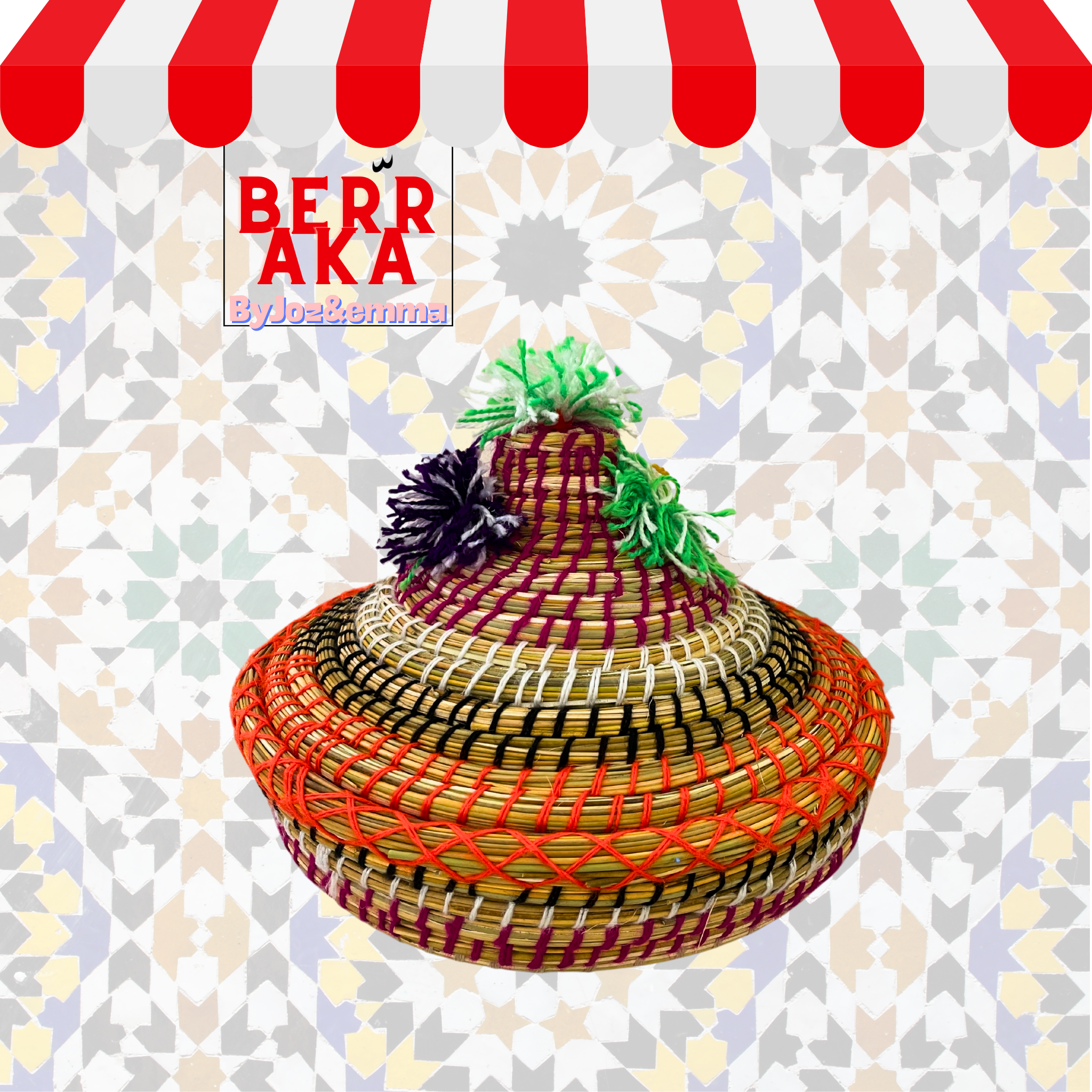Grand Panier Traditionnel Tajine Marocain