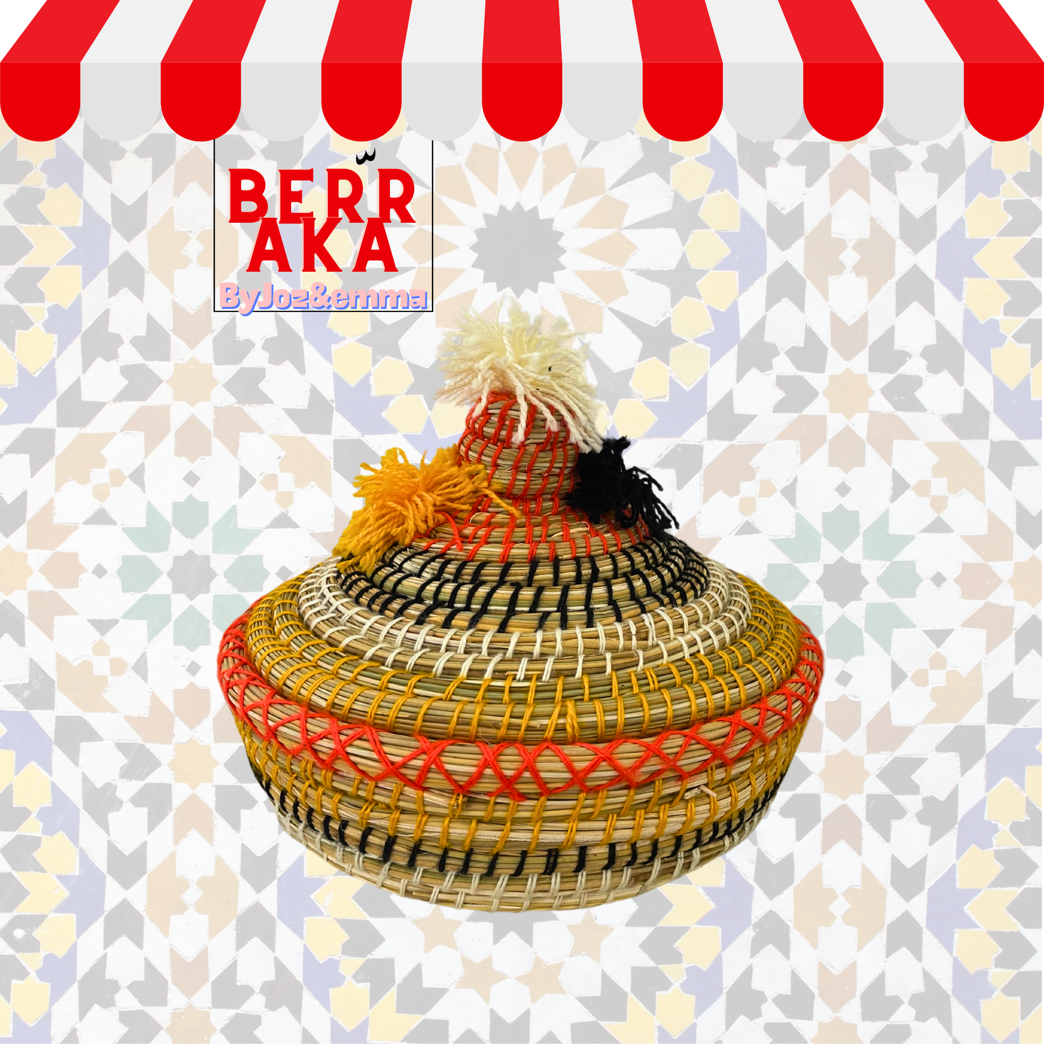 Grand Panier Traditionnel Tajine Marocain