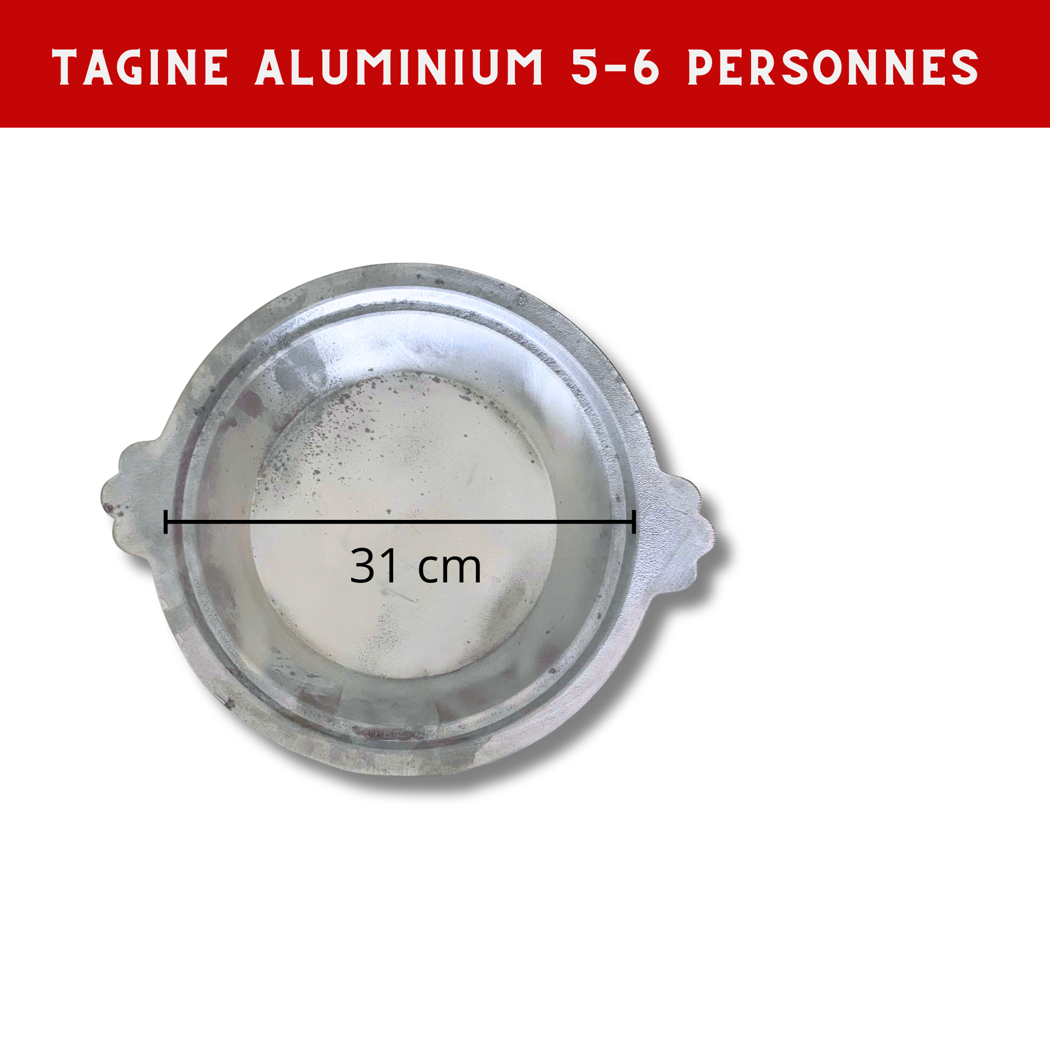 Tajine aluminium pour 5-6 personnes