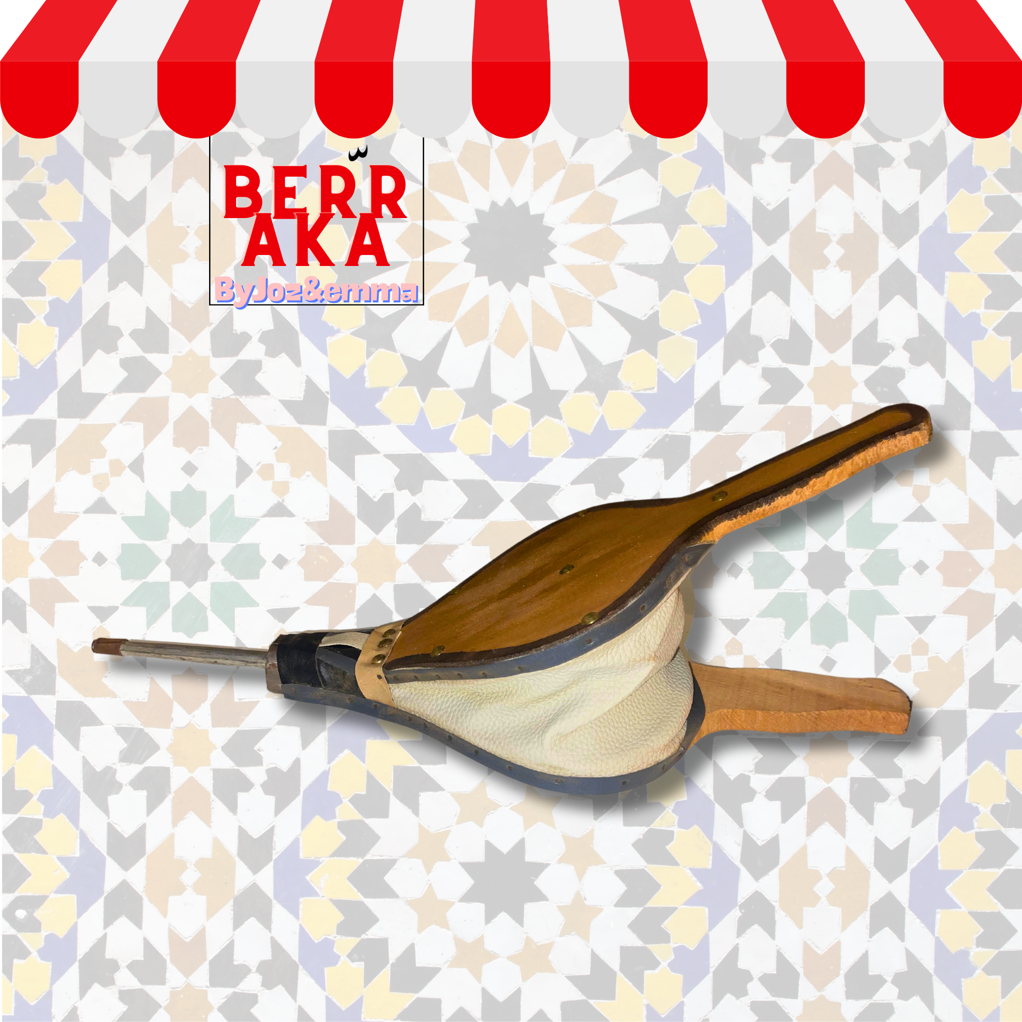 Raboz marocain - soufflet bois grande taille