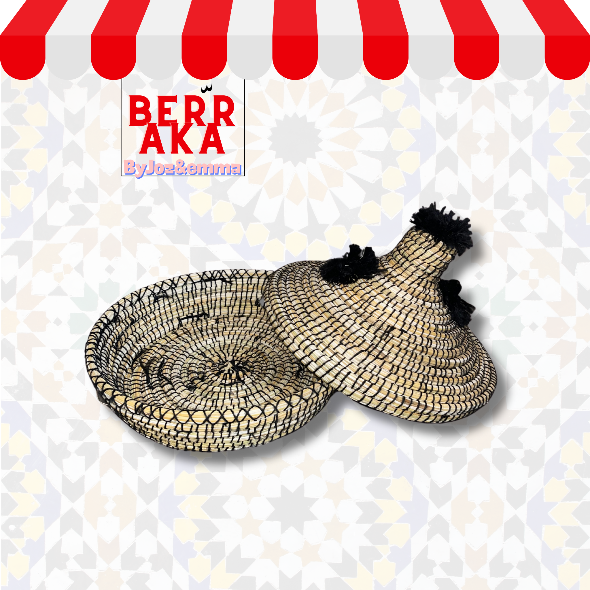 Grand Panier Traditionnel Tajine Marocain