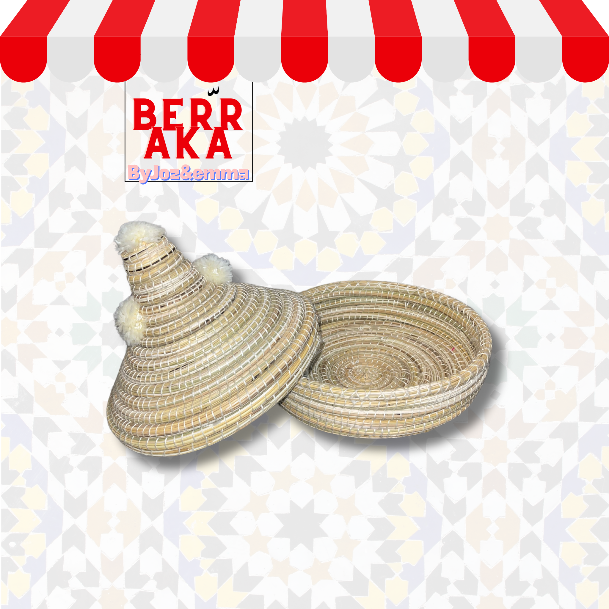 Grand Panier Traditionnel Tajine Marocain