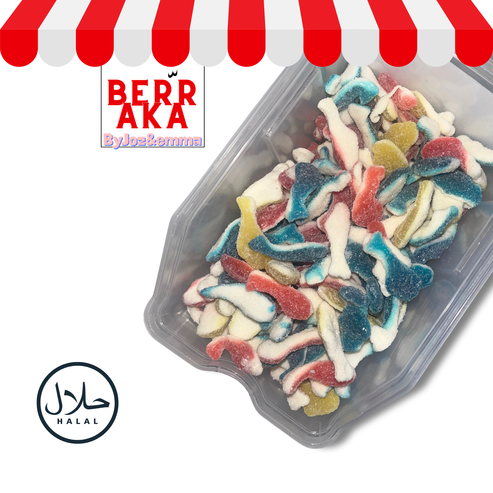 10x Bonbon sucré Requin