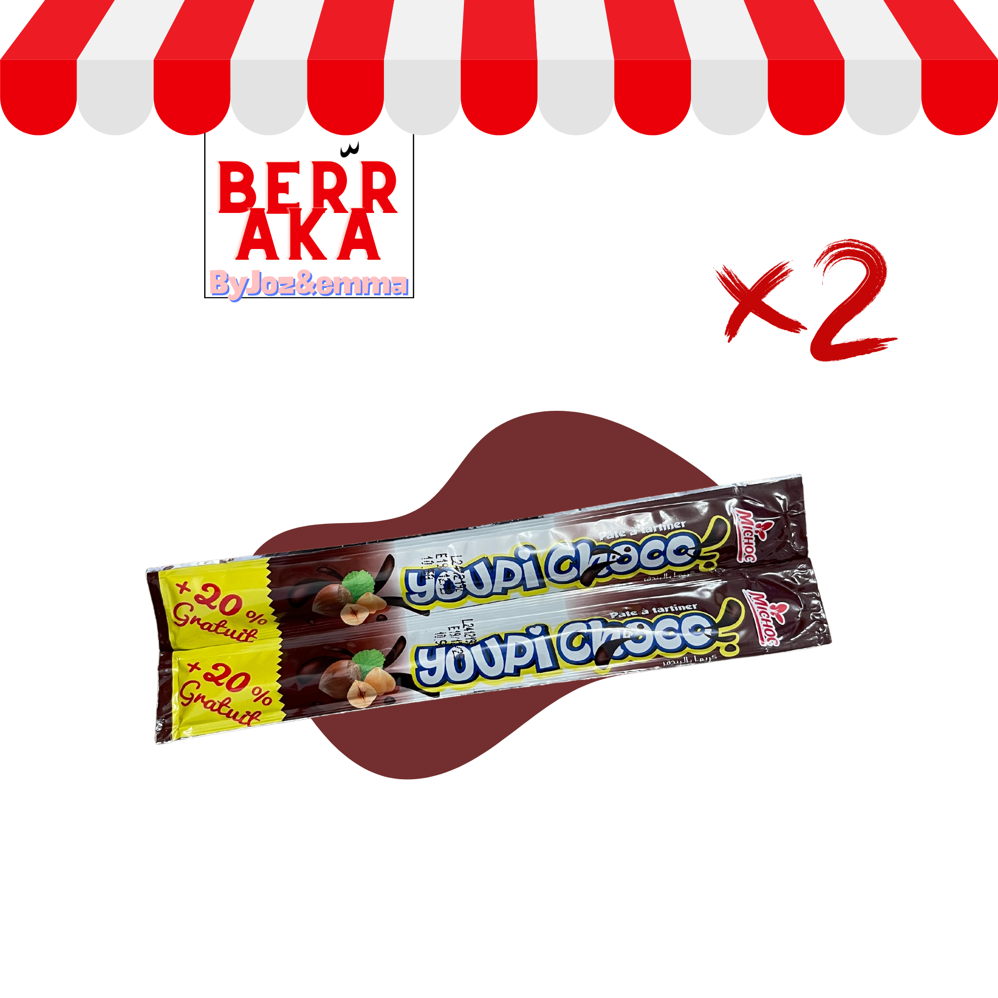 2x Youpi CHOCO Noisette ( pâte à tartiner )