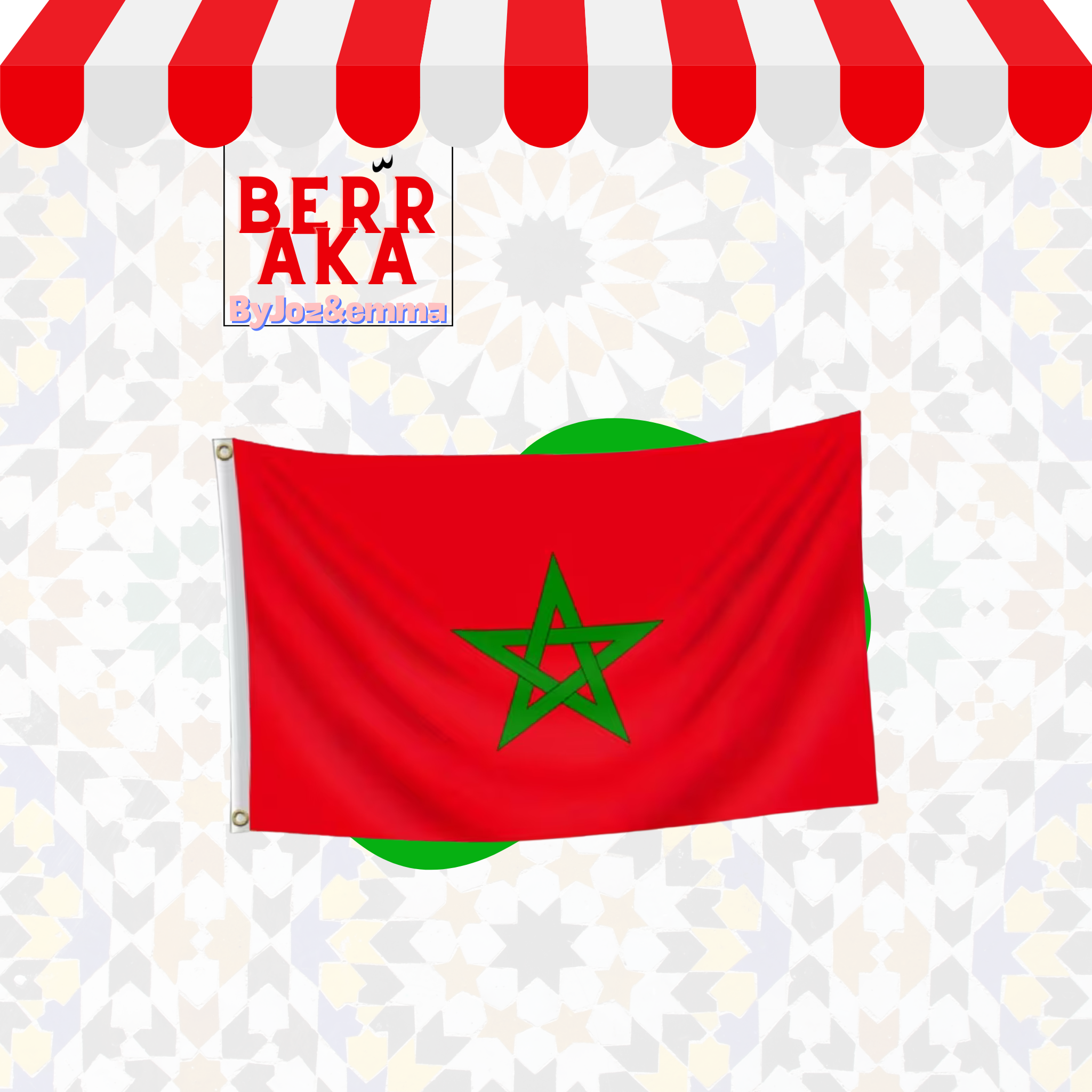 Drapeau Maroc Grande Taille