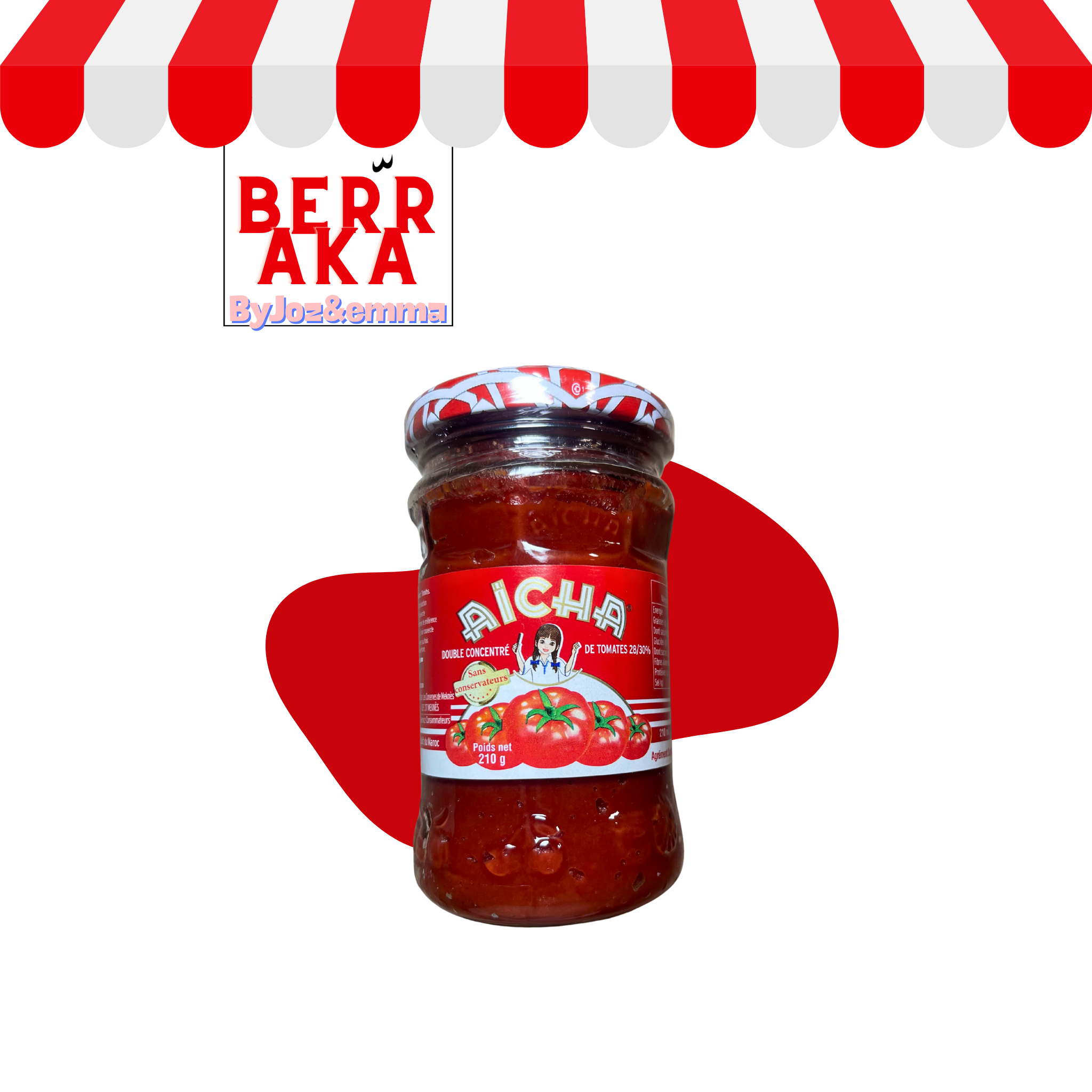 AICHA concentré de tomate 210g