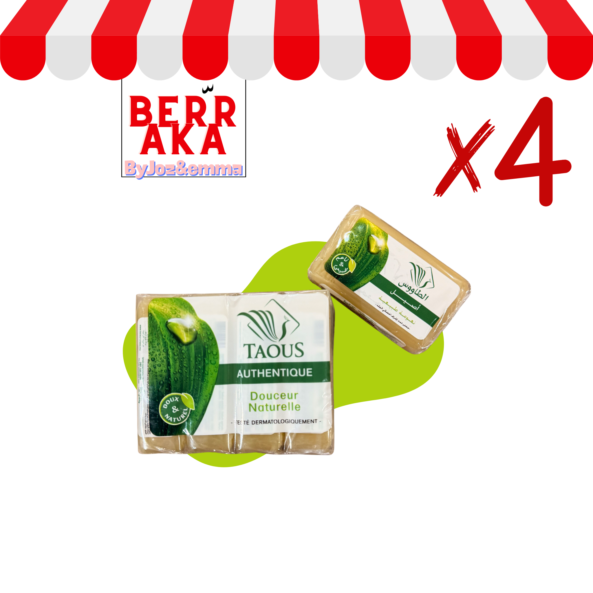 Savon Taous - Lot de 4