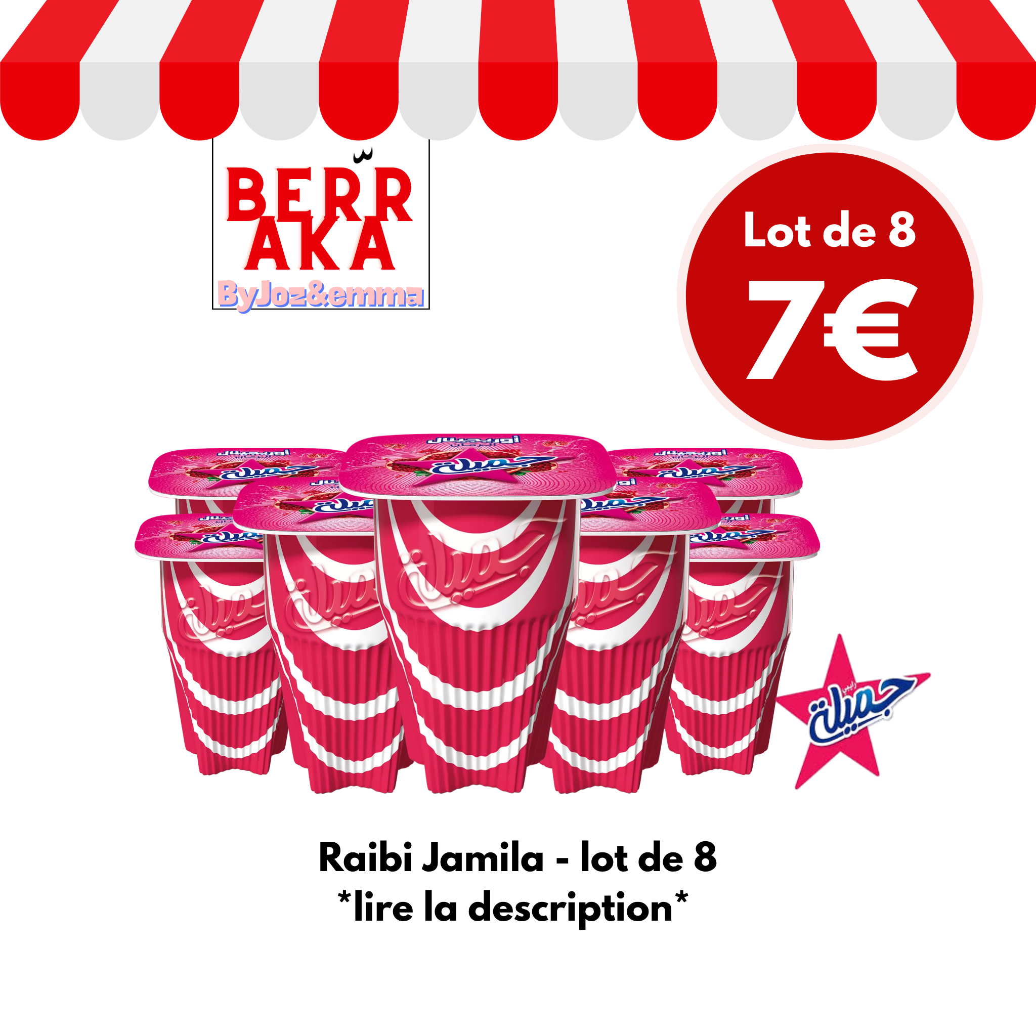Raibi Jamila -Lot de 8 - Envoi le 17 septembre *lire la description*