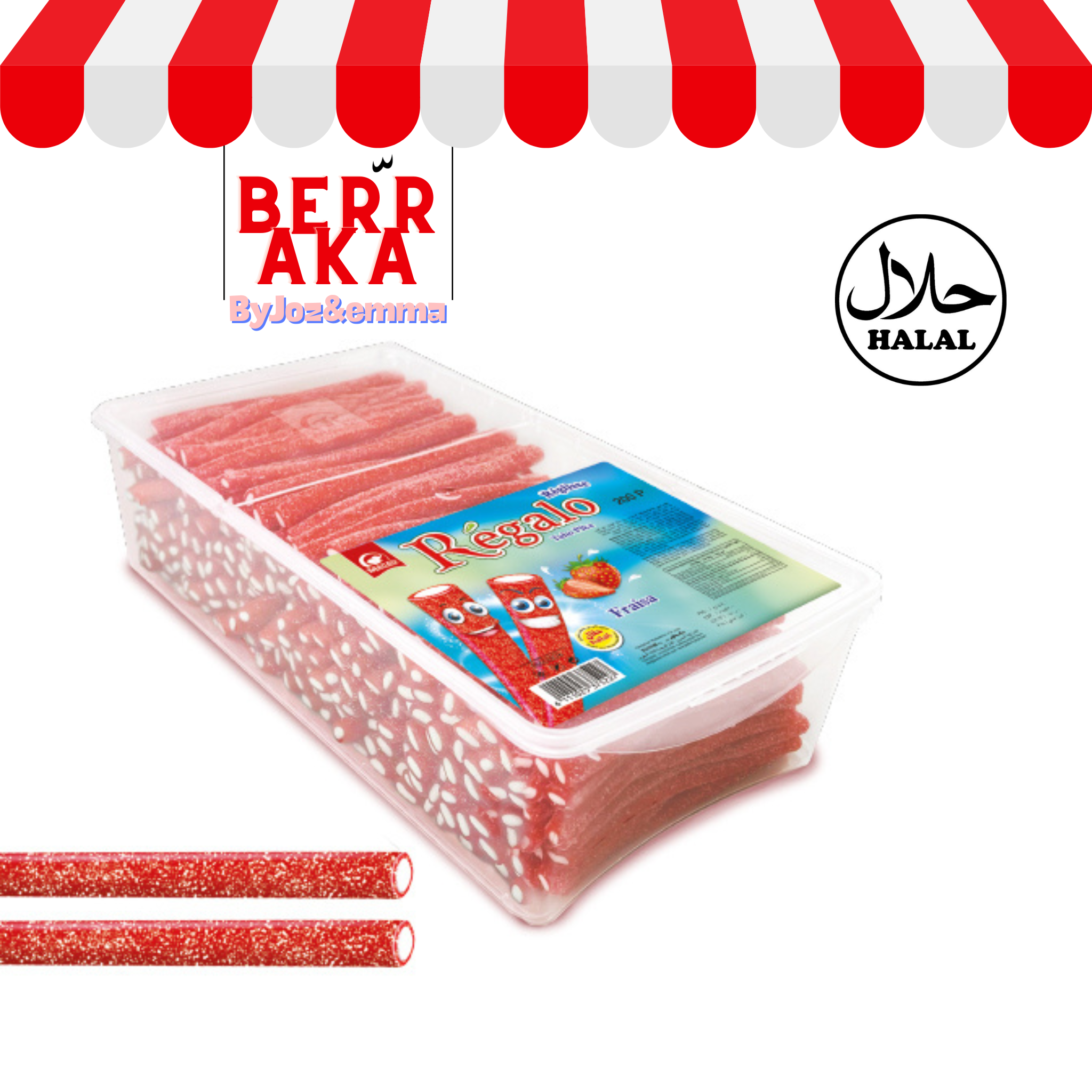 5x REGALO Tube sucré au fraise