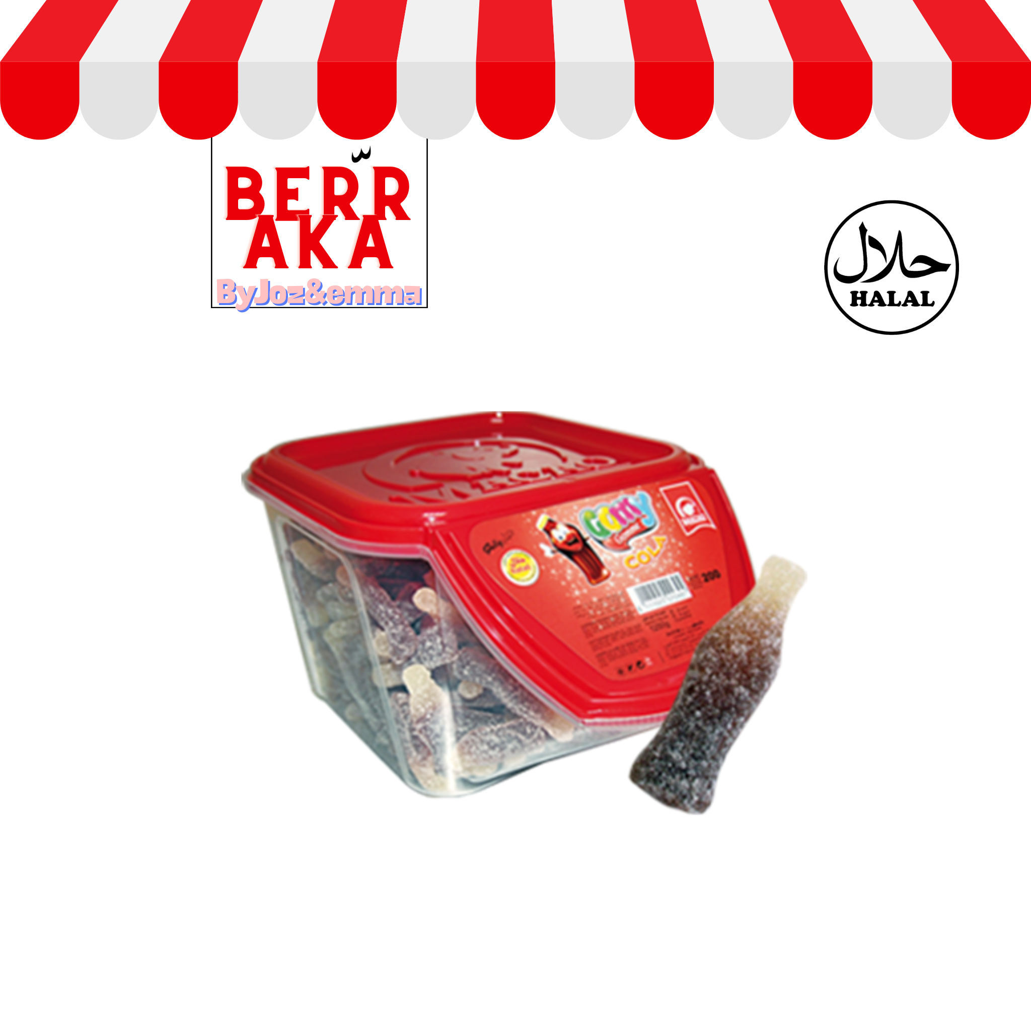 10x Bonbon Sucré au cola