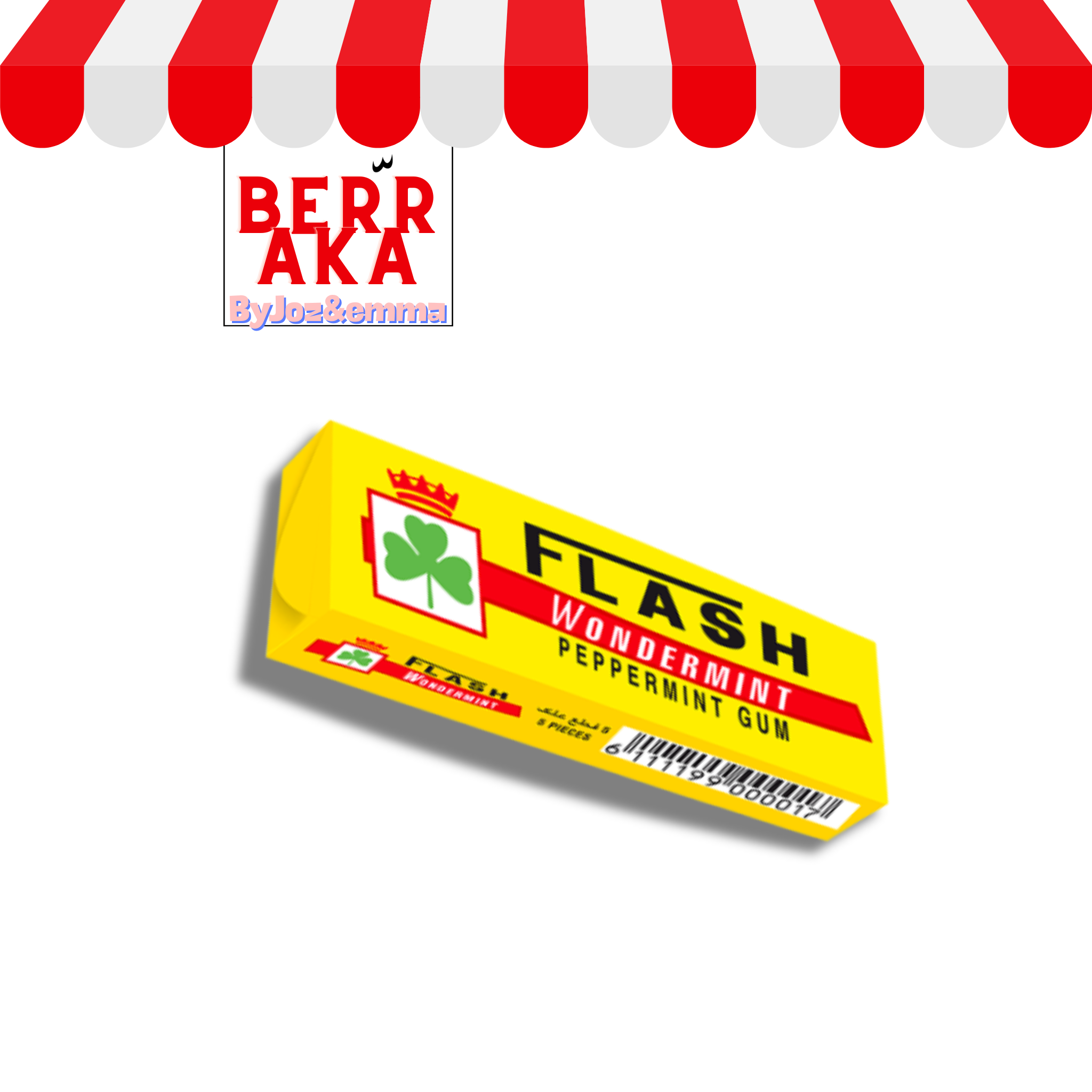 3x Flash + une offerte - Chewing-gum menthe douce
