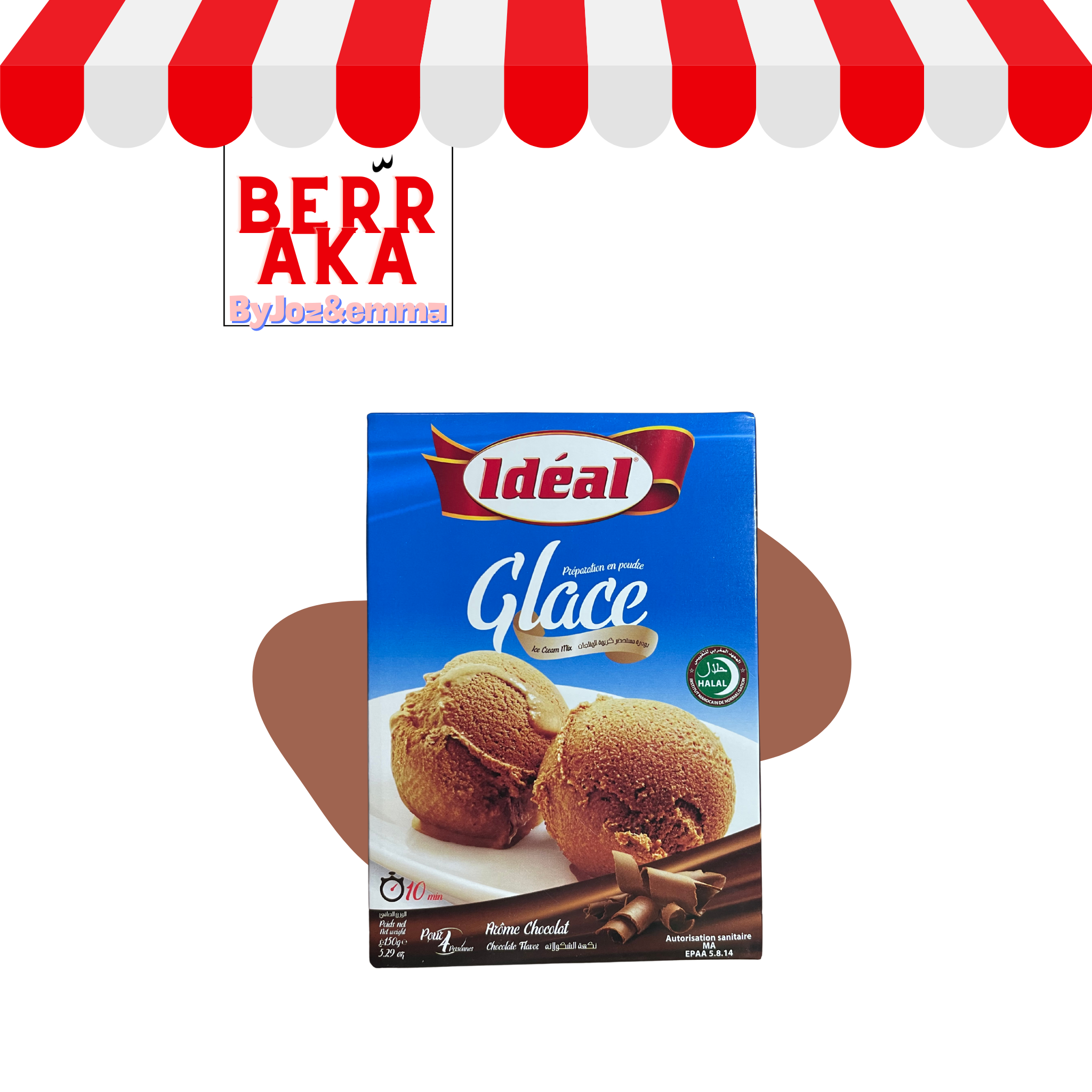 Glace - préparation en poudre - Idéal 120g