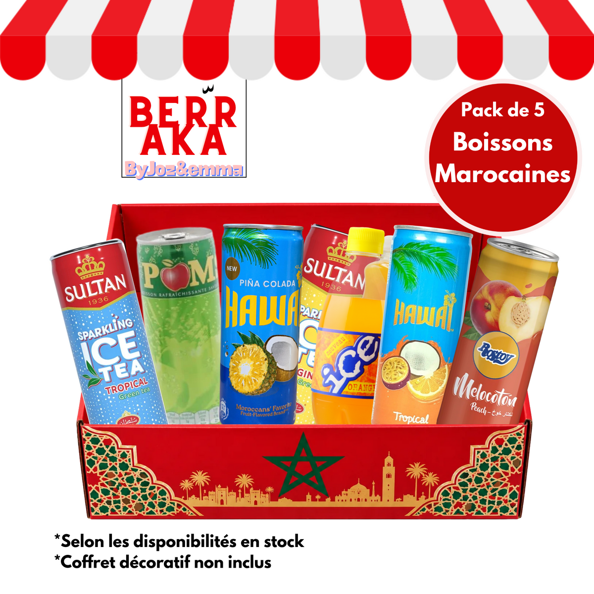 Pack boisson marocain - 5 boissons