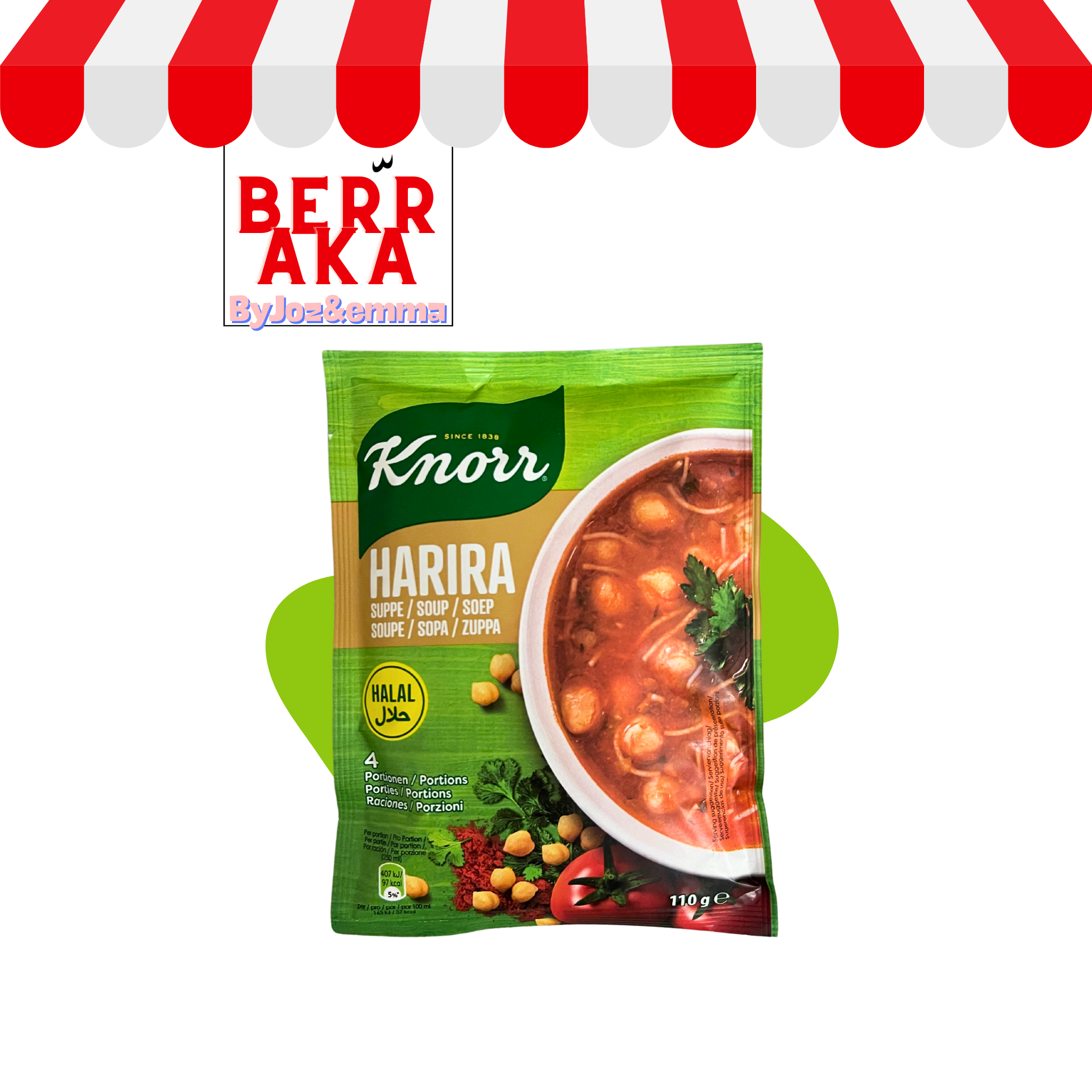 Soupe Harira Halal Knorr (1 X 110 gr)