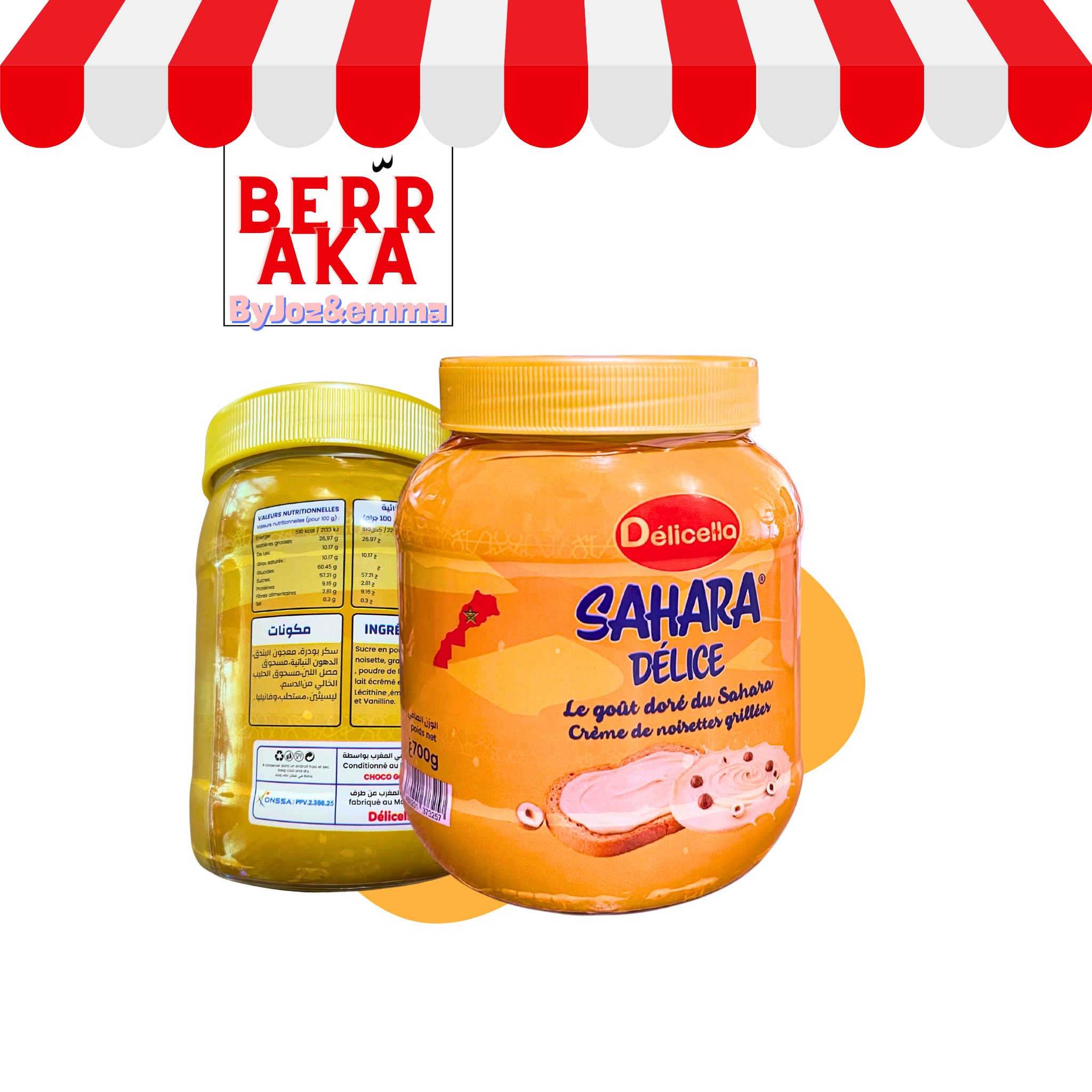 Sahara Delice Pate à Tartiner Creme de Noisettes Grillées – 700g
