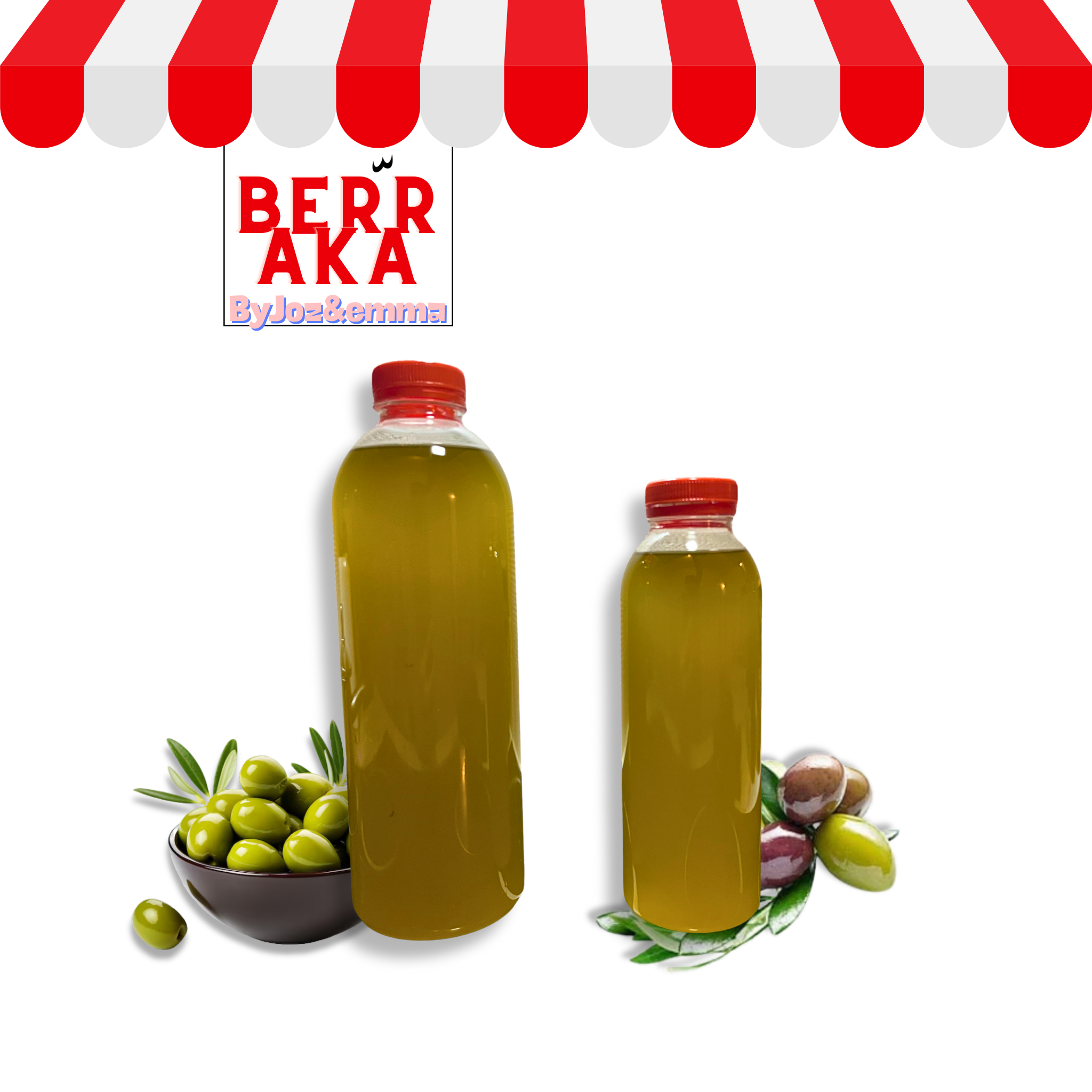 Huile d'olive 100% naturelle - Maroc oriental