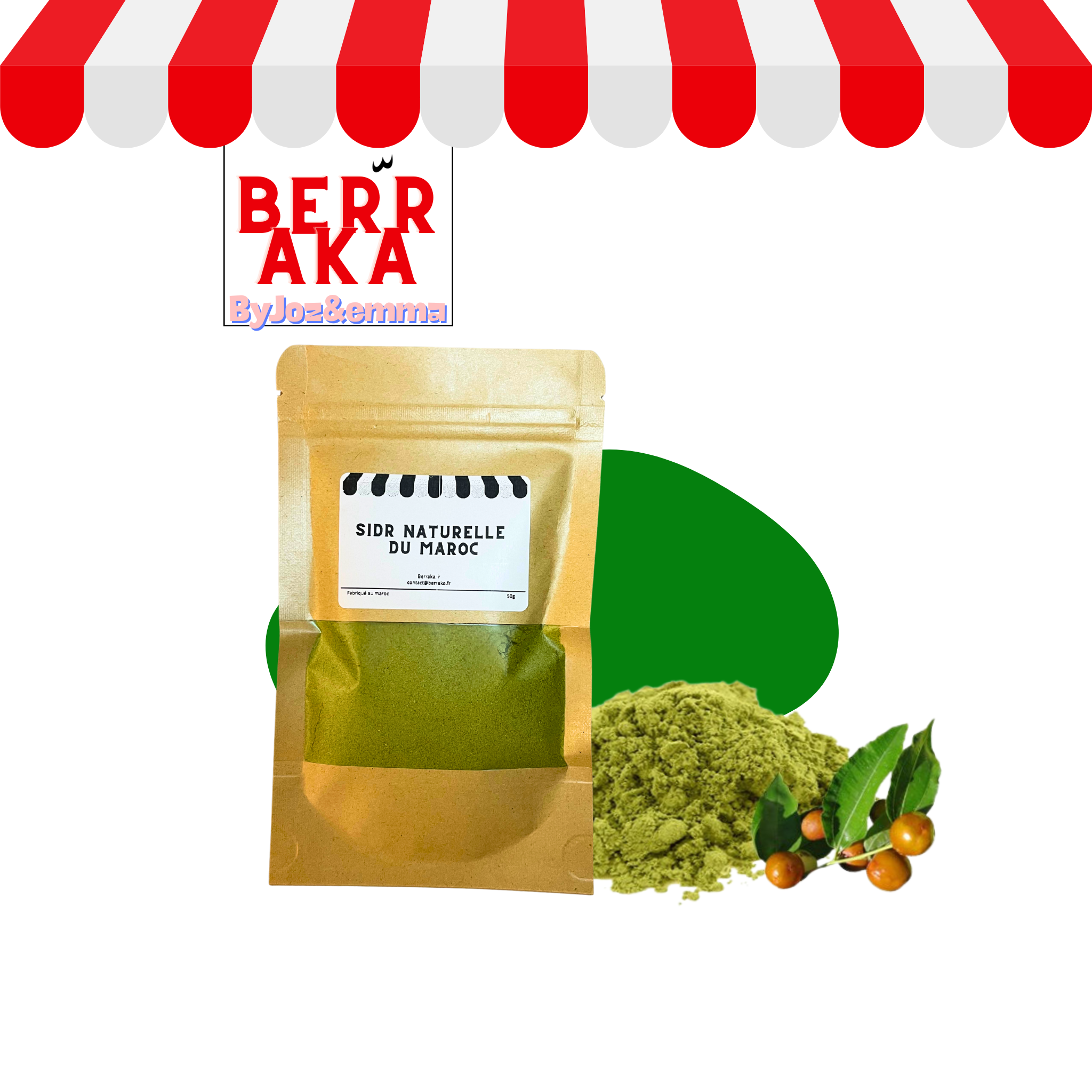 Poudre de Sidr du Maroc – 50 g