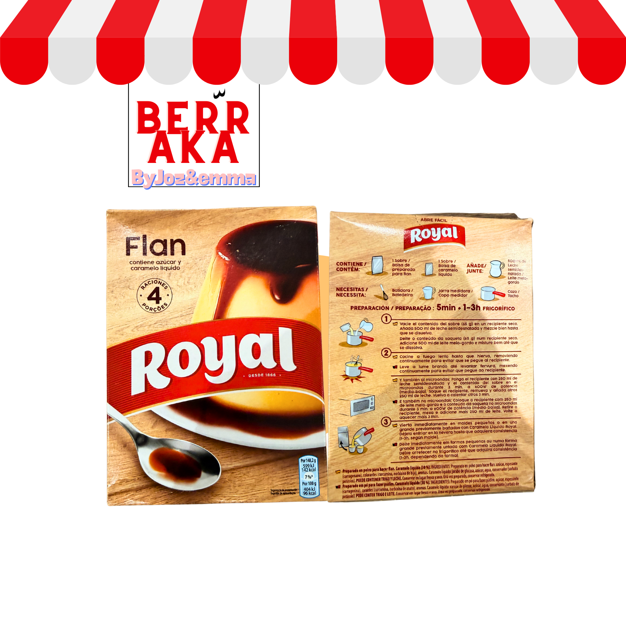 Flan Royal 4 Portions - 93g