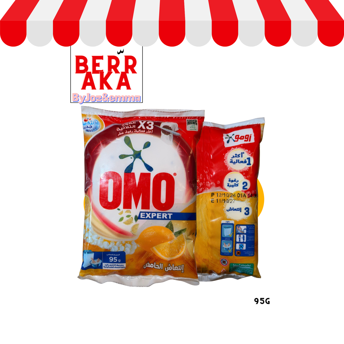 OMO Expert Poudre 95 g - Fraîcheur Citron