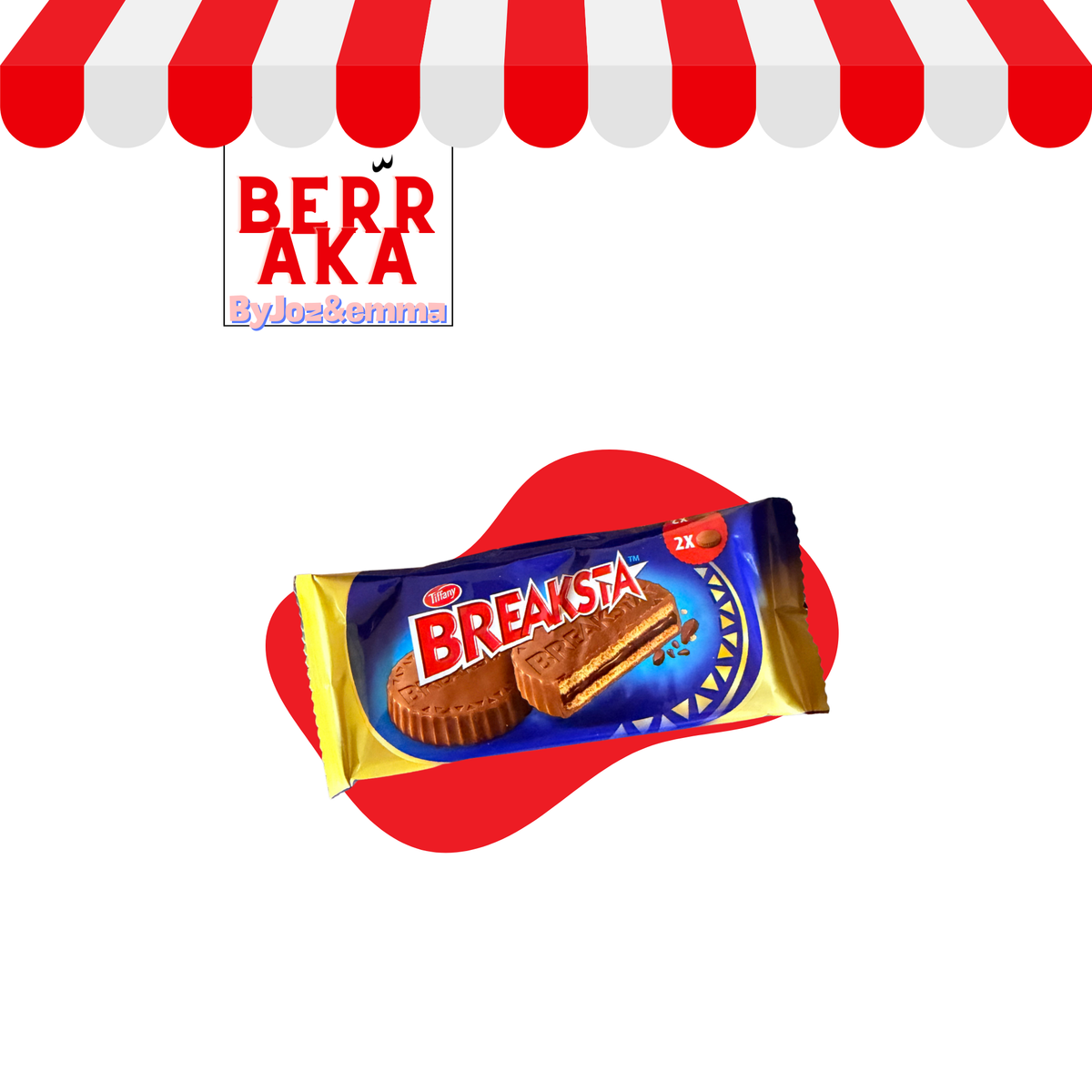 Breaksta Tiffany x2  - Biscuit enrobé de chocolat
